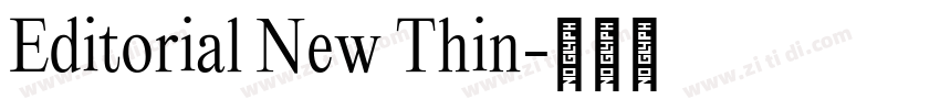 Editorial New Thin字体转换